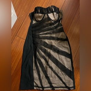 dolce & gabbana D&G black bustier dress